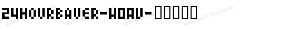 24Hourbauer-W0AV字体转换