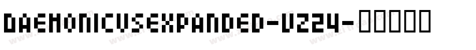 Daemonicusexpanded-vz24字体转换