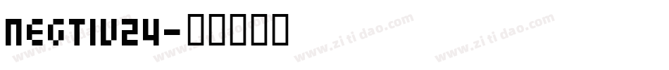 Negtiv24字体转换