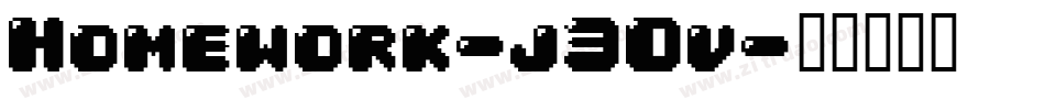 Homework-j30v字体转换
