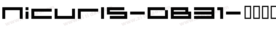 Nicurls-DB31字体转换
