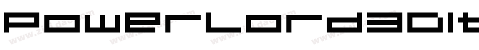 PowerLord3DItalic-nz31字体转换