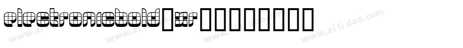 ElectronicBold-XR29字体转换