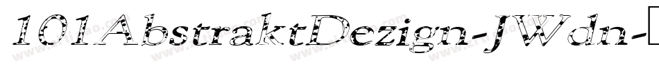101AbstraktDezign-JWdn字体转换