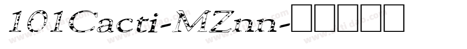 101Cacti-MZnn字体转换