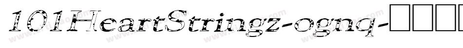 101HeartStringz-ognq字体转换