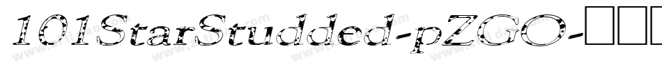 101StarStudded-pZGO字体转换