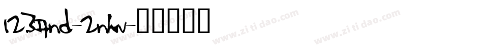 123And-2nwv字体转换