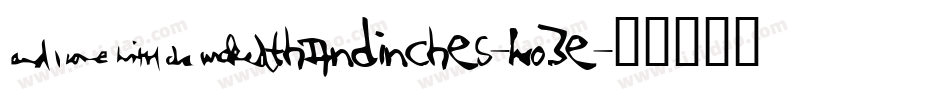 4ThAndInches-Wo3E字体转换