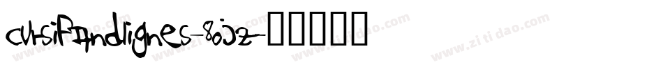CursifAndLignes-8OJZ字体转换