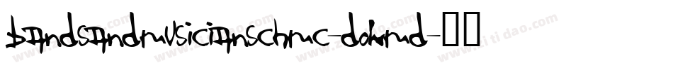 BandsAndMusiciansChmc-DOWmD字体转换