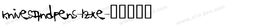 KnivesAndPens-LZxE字体转换