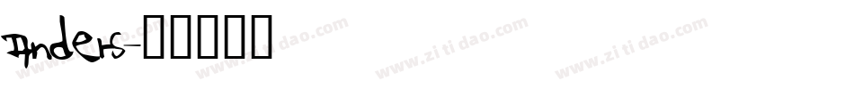 anders字体转换