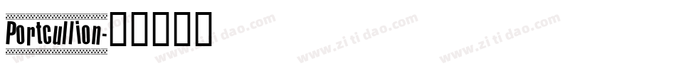 Portcullion字体转换