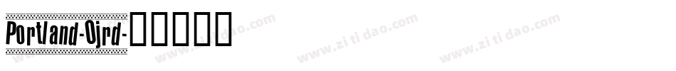 Portland-0jrd字体转换