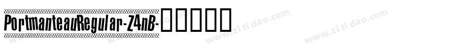 PortmanteauRegular-Z4nB字体转换
