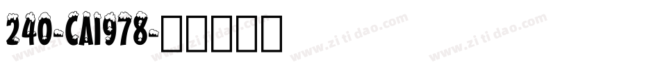 240-CAI978字体转换