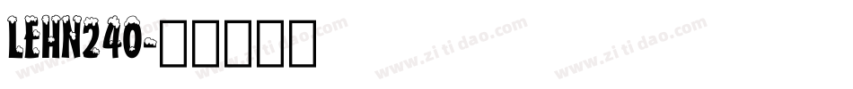LEHN240字体转换