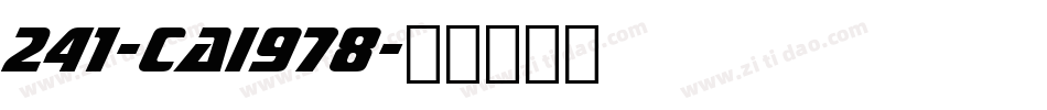 241-CAI978字体转换