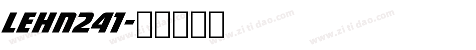 LEHN241字体转换