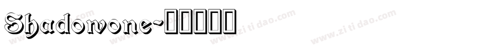 Shadowone字体转换