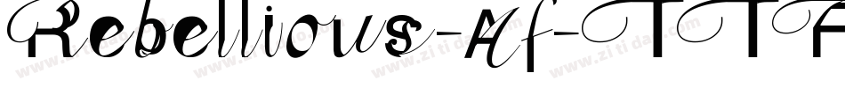 Rebellious-Af-TTF-2字体转换