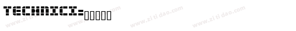 TECHNICI字体转换
