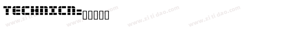 TECHNICN字体转换