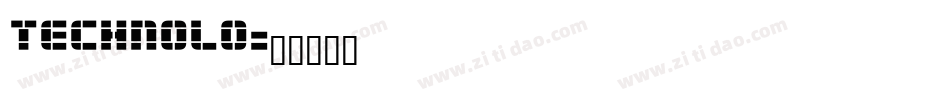 TECHNOLO字体转换