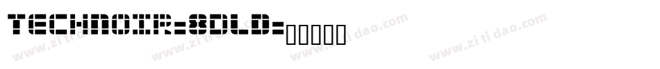 TechNoir-8dLD字体转换