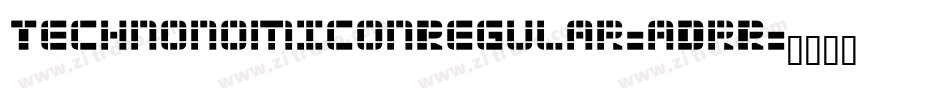TechnonomiconRegular-aDrR字体转换