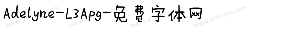 Adelyne-L3Apg字体转换