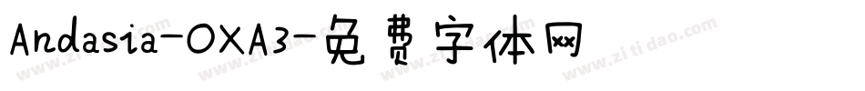 Andasia-OXA3字体转换