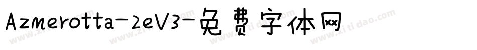 Azmerotta-2eV3字体转换