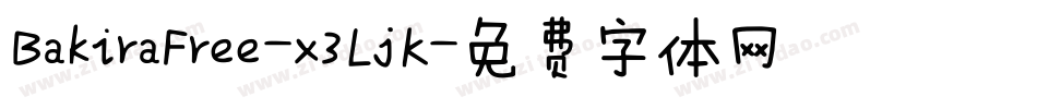 BakiraFree-x3LjK字体转换
