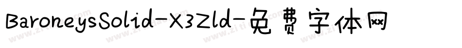 BaroneysSolid-X3Zld字体转换