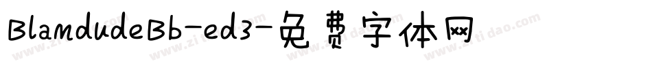 BlamdudeBb-ed3字体转换