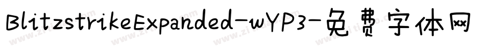 BlitzstrikeExpanded-wYP3字体转换