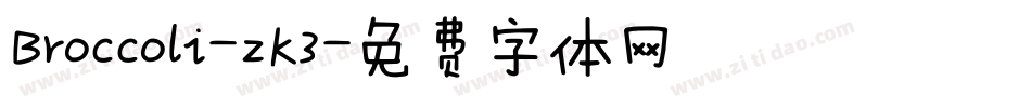 Broccoli-zK3字体转换