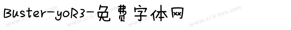 Buster-yoR3字体转换