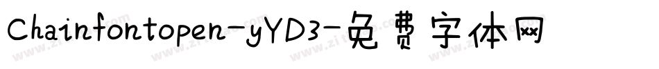 Chainfontopen-yYD3字体转换