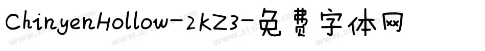 ChinyenHollow-2KZ3字体转换