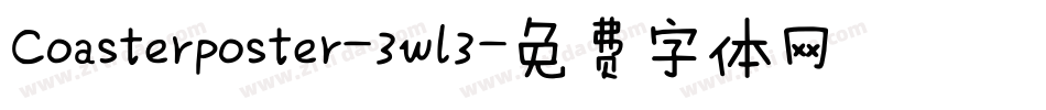 Coasterposter-3wl3字体转换