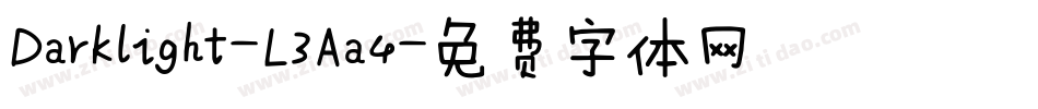 Darklight-L3Aa4字体转换