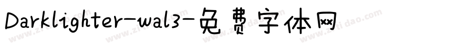 Darklighter-wal3字体转换