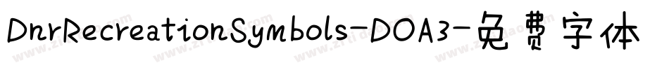 DnrRecreationSymbols-DOA3字体转换