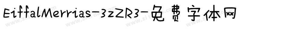 EiffalMerrias-3zZR3字体转换