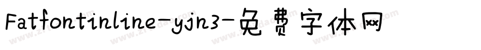 Fatfontinline-yjn3字体转换