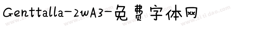 Genttalla-2wA3字体转换