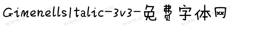 GimenellsItalic-3v3字体转换